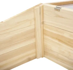 Outsunny Gewächshaus Holz Frühbeet Frühbeetkasten Treibhaus Garten & Pflanzkasten-System Für Garten Balkon, 100 X 50 X 35 Cm, Natur, Tanne, PC-Platte -Grünwelt Exporteren Garten-Winkel 1955448c10779eb33189824e5eeaefaa
