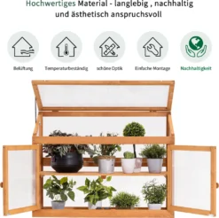 MCombo 2 Etage Höhenverstellbares Anlehngewächshaus Treibhaus Pflanzenhaus Holz 0160 -Grünwelt Exporteren Garten-Winkel 1aa58b53e06790c4222c02542a8910a2