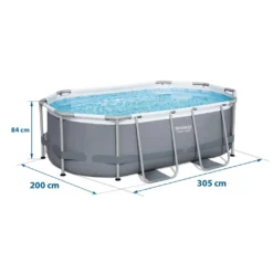 Bestway 5614A Power Steel Ovaler Oberirdischer Pool 305x200x84cmHöhe (cm): 84, Breite (cm): 305, Zusammensetzung: PVC, Länge (cm): 200, Gestalten: Oval, Maße: 3 - 3,99 M, Filterpumpe: 58381 36 Bestway 5614A Power Steel Ovaler Oberirdischer Pool 305x200x84cmHöhe (cm): 84, Breite (cm): 305, Zusammensetzung: PVC, Länge (cm): 200, Gestalten: Oval, Maße: 3 - 3,99 M, Filterpumpe: 58381 -Grünwelt Exporteren Garten-Winkel 1ac679a91c2fdbb6c312e5846474da22