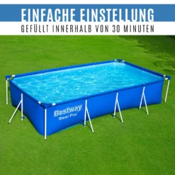 Bestway Steel Pro Framepool 400 X 211 Cm Mit Reinigungset (bundle) - Stahlrahmen Schwimmbecken Mit 7-teilige Pflegeset - Blau -Grünwelt Exporteren Garten-Winkel 1ac863014c902c6aa5cc8eb6e0e8e54f