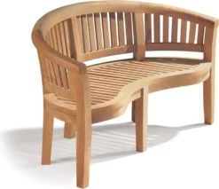 Bananenbank Avellino Teak Massivholz