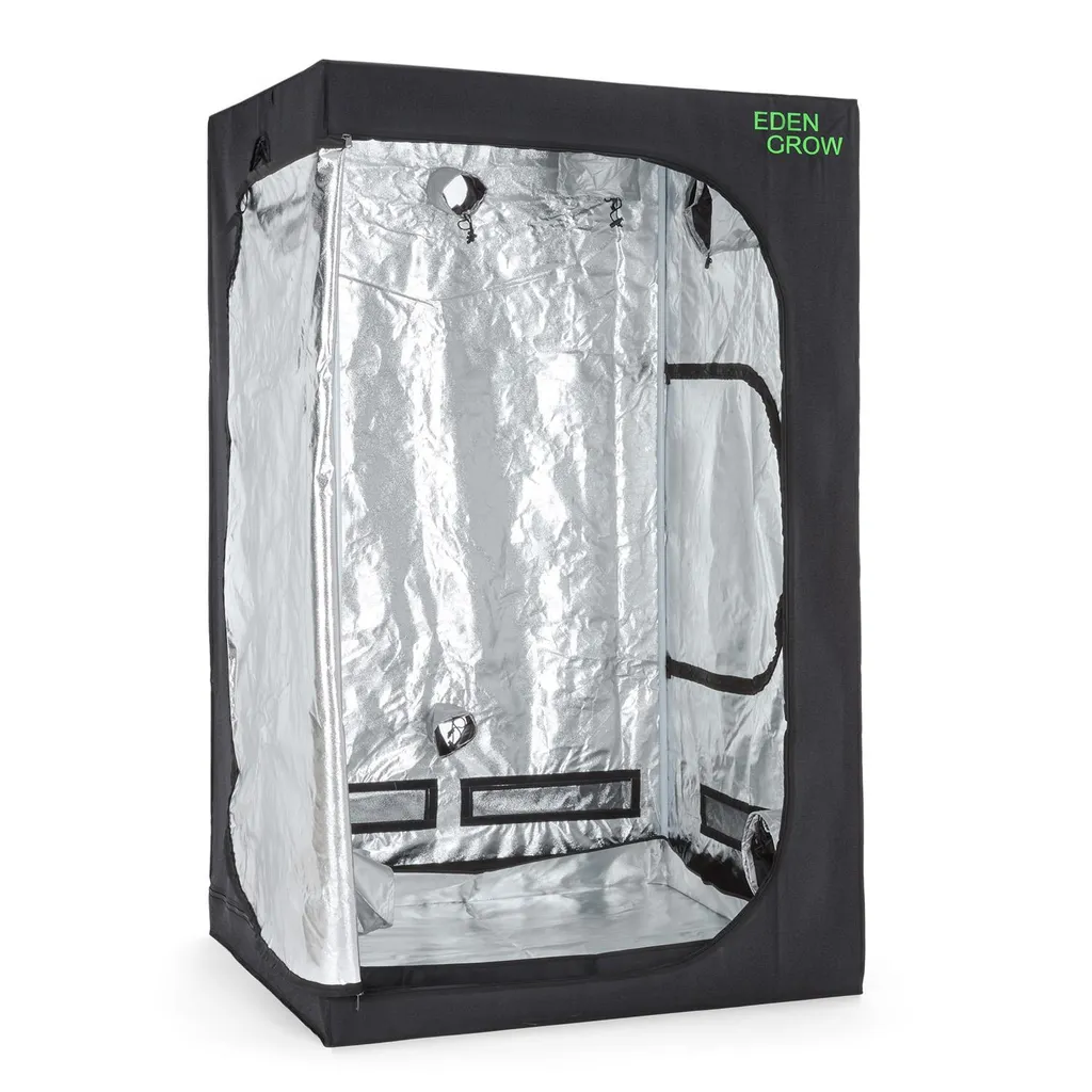 OneConcept Eden Grow L - Growschrank , Growzelt , Growbox , Größe L , 120x120x200 Cm , 2 X Belüftungszugang , Zuluftklappen , Lichtundurchlässiges Gewebe , Reflektierende Innenbeschichtung , Schwarz 1 OneConcept Eden Grow L - Growschrank , Growzelt , Growbox , Größe L , 120x120x200 Cm , 2 X Belüftungszugang , Zuluftklappen , Lichtundurchlässiges Gewebe , Reflektierende Innenbeschichtung , Schwarz