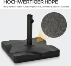 Outsunny Sonnenschirmständer 20 Kg Schirmständer Für Sonnenschirm Schirmstangen 30-38 Mm Sonnenschirmfuß Für Garten Terrasse Balkon Zement 41,5 X 41,5 Schwarz 12 Outsunny Sonnenschirmständer 20 Kg Schirmständer Für Sonnenschirm Schirmstangen 30-38 Mm Sonnenschirmfuß Für Garten Terrasse Balkon Zement 41,5 X 41,5 Schwarz -Grünwelt Exporteren Garten-Winkel 1bda99c49a5aa8e45f00eefbcfa5ed21