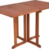 Eukalyptus Balkontisch Klappbar - Eckig / 120cm - Holz Garten Terrasse Balkon Tisch