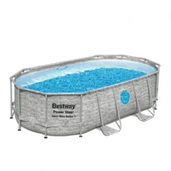 Bestway 56714 Oval Aufstellpool Mit Bullauge Swim Vista 427x250x100 CmGestalten: Oval, Maße: 4 - 4,99 M, Filterpumpe: 58383 -Grünwelt Exporteren Garten-Winkel 1c97f33bb636b1f9b4cb3c58ee7077de