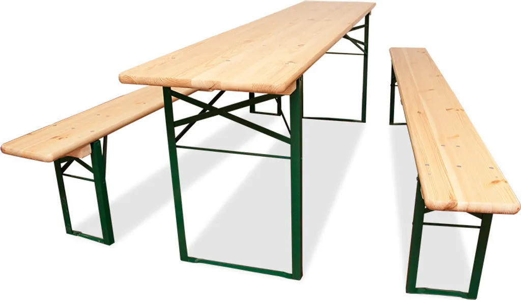 Natura Biertisch Und Bänke Festzeltgarnitur 3tlg 191257 2 Natura Biertisch Und Bänke Festzeltgarnitur 3tlg 191257 – Bild 2