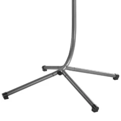 Juskys Hängesessel Aria Mit Kissen - Höhenverstellbar & Faltbar - Polyrattan Hängeschaukel Outdoor & Indoor - Korbhängesessel Silber Bis 130kg -Grünwelt Exporteren Garten-Winkel 1cf5aec5dd839d7b9bbee77cc6755495