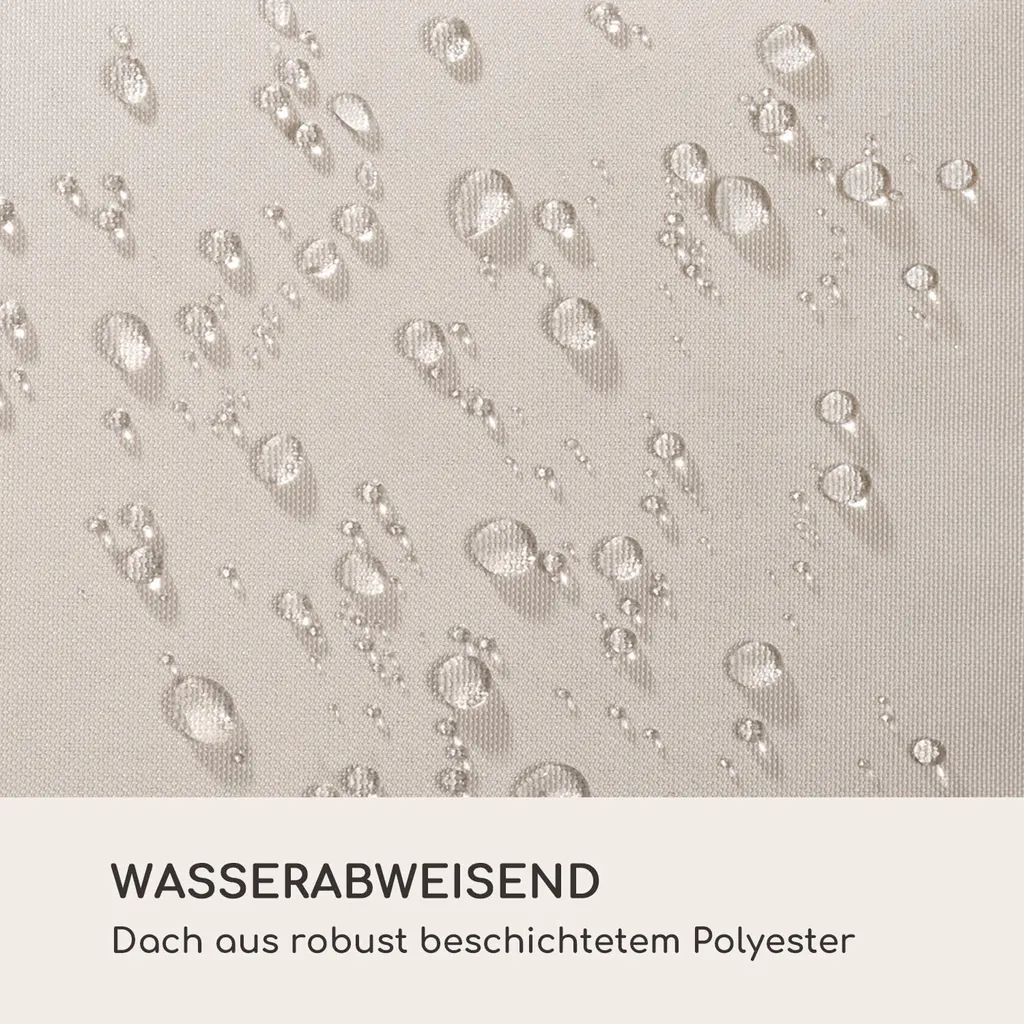 Blumfeldt Palermo - Doppel-Schaukel-Liege, Gartenliege, Stahlrahmen, Sonnendach: 200 X 144 Cm (BxT), Liegefläche: 130 X 207 Cm (BxT), Einfacher Aufbau, 2 Höhenverstellbare Kopfkissen, Grau 4 Blumfeldt Palermo - Doppel-Schaukel-Liege, Gartenliege, Stahlrahmen, Sonnendach: 200 X 144 Cm (BxT), Liegefläche: 130 X 207 Cm (BxT), Einfacher Aufbau, 2 Höhenverstellbare Kopfkissen, Grau – Bild 4