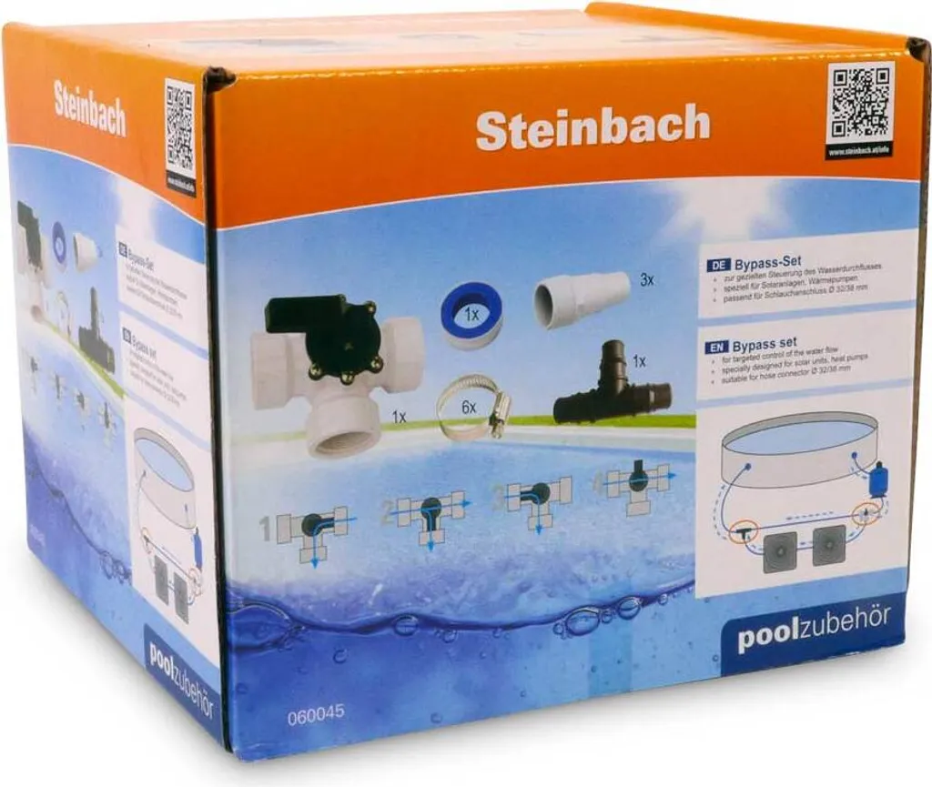 Intex Bypass-Set Für 38mm Schwimmbadschlauch 3-Wege-Ventil, T-Stück, Schlauchtüllen, Schlauchklemmen Teflonband 4 Intex Bypass-Set Für 38mm Schwimmbadschlauch 3-Wege-Ventil, T-Stück, Schlauchtüllen, Schlauchklemmen Teflonband – Bild 4