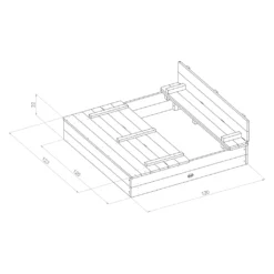 AXI Sandkasten Ella Aus Holz Mit Deckel XL | Sand Kasten Mit Sitzbank & Abdeckung Für Kinder In Grau & Braun | 120 X 120 Cm 15 AXI Sandkasten Ella Aus Holz Mit Deckel XL | Sand Kasten Mit Sitzbank & Abdeckung Für Kinder In Grau & Braun | 120 X 120 Cm -Grünwelt Exporteren Garten-Winkel 1fd5944952298a555268eeef57eb4d33