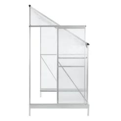 Juskys Aluminium Anlehn-Gewächshaus 2,4 M² – Treibhaus Mit Schiebetür, Fenster Zum Lüften & Stahl-Fundament – Stabiles Pflanzenhaus Für Garten 26 Juskys Aluminium Anlehn-Gewächshaus 2,4 M² – Treibhaus Mit Schiebetür, Fenster Zum Lüften & Stahl-Fundament – Stabiles Pflanzenhaus Für Garten -Grünwelt Exporteren Garten-Winkel 1fe6bb8f7dd84e0459a8060943bedfc1