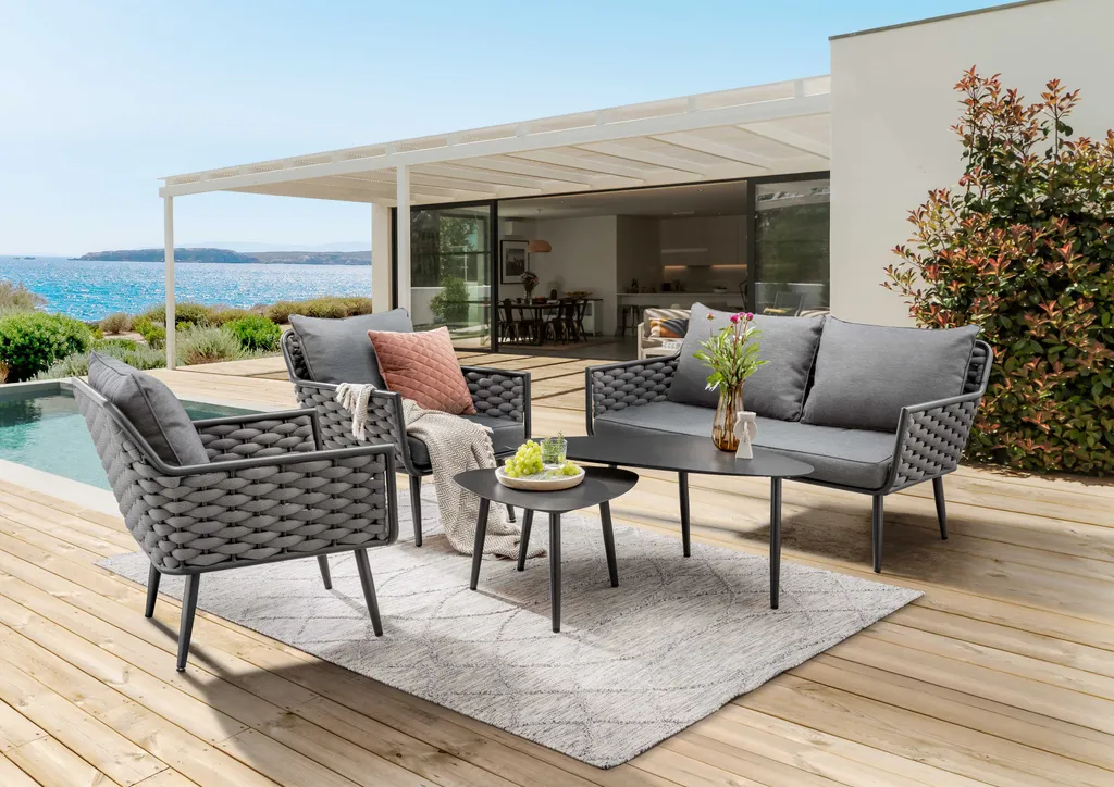 Destiny Sitzgruppe RAVENNA Grau 1 Destiny Sitzgruppe RAVENNA Grau