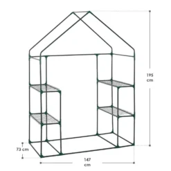 Juskys Foliengewächshaus 1 M² Aufrollbare Tür - Gewächshaus Für Tomaten - Stabiles Balkon Treibhaus Mit 4 Ebenen, Großem Eingang, PVC-Abdeckung 27 Juskys Foliengewächshaus 1 M² Aufrollbare Tür - Gewächshaus Für Tomaten - Stabiles Balkon Treibhaus Mit 4 Ebenen, Großem Eingang, PVC-Abdeckung -Grünwelt Exporteren Garten-Winkel 1ff4653abe553edfeaebefbb58abffe8