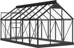 VidaXL Glas Gewächshaus Anthrazit 155x298x191 Cm Aluminium -Grünwelt Exporteren Garten-Winkel 1ffd4892f2e1bcde88a8135bb2464ca3