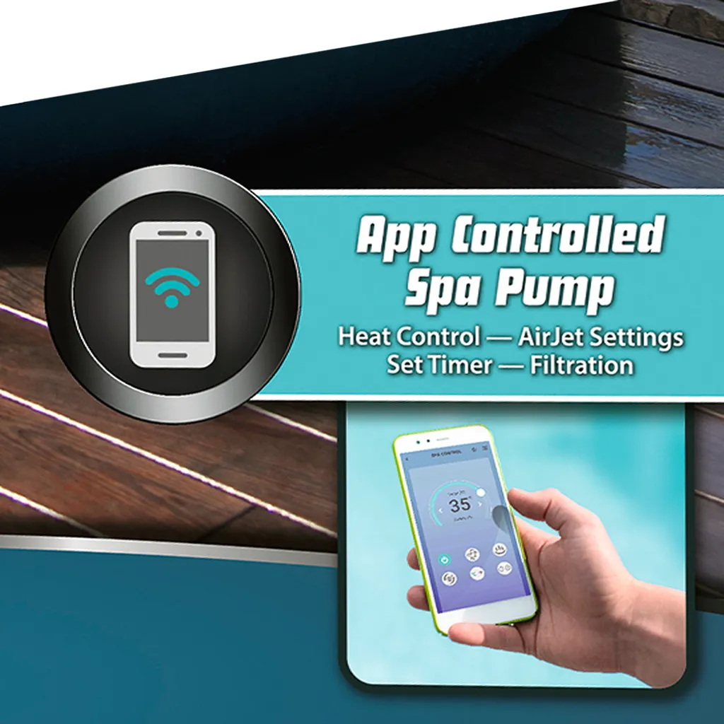 Bestway Lay-Z-Spa™ Milan AirJet Plus™ Rund, 196 X 71 Cm Mit App-Steuerung 5 Bestway Lay-Z-Spa™ Milan AirJet Plus™ Rund, 196 X 71 Cm Mit App-Steuerung – Bild 5