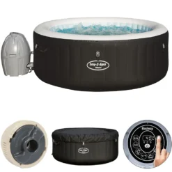 Bestway Whirlpool Lay-Z-Spa Miami | 4 Personen | 81 Massageluftdüsen | Automatisch Aufblasbar | 180x66 Cm | Schwarz/türkis | Abdeckung | Indoor Outdoor 33 Bestway Whirlpool Lay-Z-Spa Miami | 4 Personen | 81 Massageluftdüsen | Automatisch Aufblasbar | 180x66 Cm | Schwarz/türkis | Abdeckung | Indoor Outdoor -Grünwelt Exporteren Garten-Winkel 209b6aea01108381c304969e174b3fb4