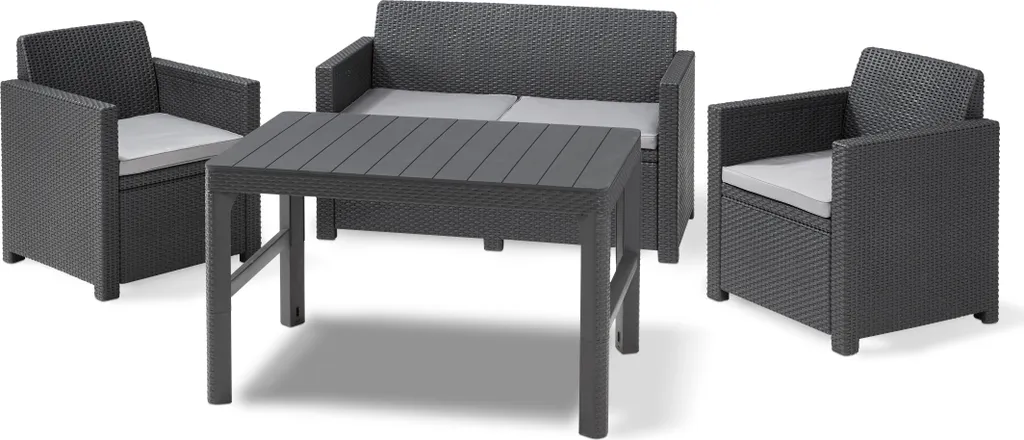 Allibert Gartentisch Lyon, Graphitgrau 14 Allibert Gartentisch Lyon, Graphitgrau – Bild 14