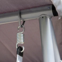 Outsunny Hollywoodschaukel Gartenschaukel 3-Sitzer Liegefunktion Stahl Grau 200x120x164cm -Grünwelt Exporteren Garten-Winkel 21206e11ce751c7b595f9538446d6c49