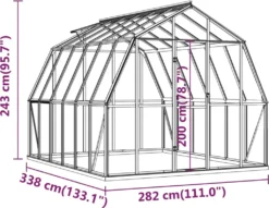 VidaXL Gewächshaus Mit Fundamentrahmen Anthrazit 9,53 M² Aluminimum -Grünwelt Exporteren Garten-Winkel 212e61320d0e3550100f0ff161e98627