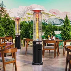 FINA | Gasheizstrahler | 1,8m | Schwarz | 11kW | Heizpilz, Terrassenheizstrahler, Terrassenheizer, Heizstrahler Gas -Grünwelt Exporteren Garten-Winkel 219e73d0b0d649f817bdbb07f3bb85c7