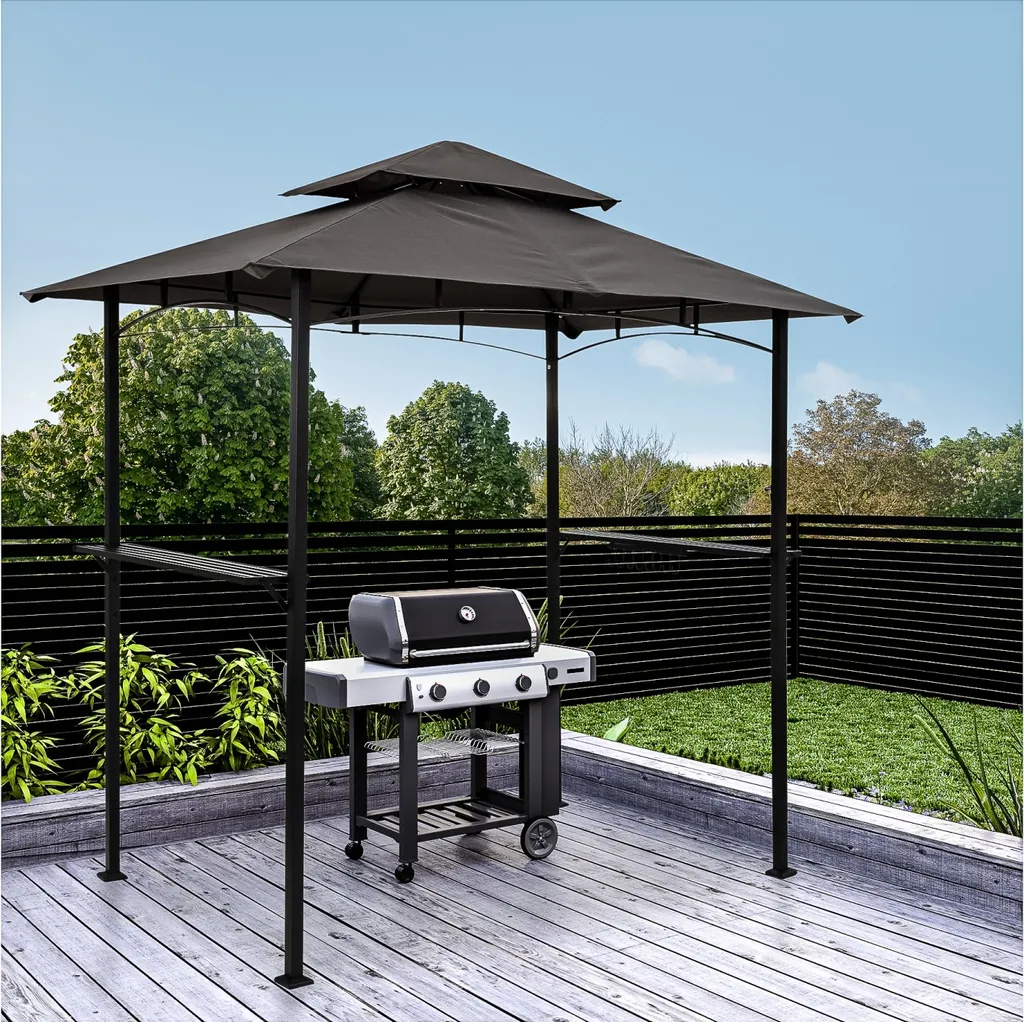 Grillpavillon BBQ Pavillon Grillzelt Grillüberdachung Gartenzelt Gartenpavillon 2 Grillpavillon BBQ Pavillon Grillzelt Grillüberdachung Gartenzelt Gartenpavillon – Bild 2