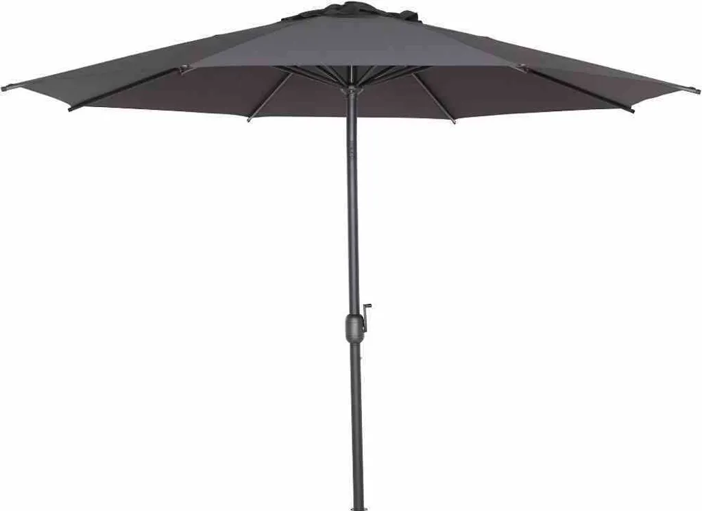 SIENA GARDEN Isa Mittelstockschirm Anthrazit/anthrazit 300 Cm L30537 2 SIENA GARDEN Isa Mittelstockschirm Anthrazit/anthrazit 300 Cm L30537 – Bild 2