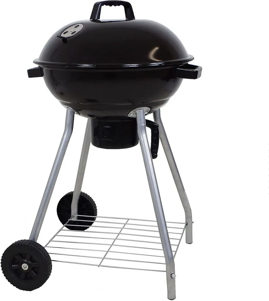 BBQ Collection Holzkohlegrill, Kugelgrill Rundgrill Ø 45 X 83 Cm Mit Deckel, Stabiler Standgrill Auf Rädern Mit Abnehmbarem Aschekasten & Ablagegitter, Schwarz 13 BBQ Collection Holzkohlegrill, Kugelgrill Rundgrill Ø 45 X 83 Cm Mit Deckel, Stabiler Standgrill Auf Rädern Mit Abnehmbarem Aschekasten & Ablagegitter, Schwarz – Bild 13