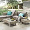 Destiny Sofaset Manacor Beige Braun Geflechtgruppe Polyrattan Loungegruppe