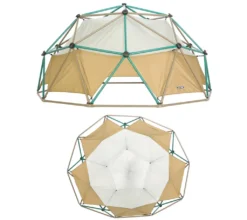 Lifetime Geometrisches Klettergerüst, Kletterkugel "Geodome" Mit Abdeckung, Spielzelt Grün / Bronze Ø 305 X 152 Cm -Grünwelt Exporteren Garten-Winkel 238c0d8e6c1db92d2d1f7cefd7ee3da7