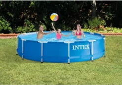 INTEX Frame Pool - Set Rondo Ø 366 X 76 Cm, Farbe: Blau; 128212NP -Grünwelt Exporteren Garten-Winkel 2397237cfb50ba22671aa15ec35aaa82