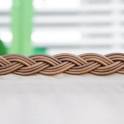 Outsunny Strandkorb 3-Sitzer Sonnenliege Mit Dach 2 Klapptischen Fußstütze Chaiselongue 5-stufige Rückenlehne XXL Polyrattan Natur 150 X 79 X 160 Cm -Grünwelt Exporteren Garten-Winkel 23a5cdb9ea97148834732c89c7cb8574