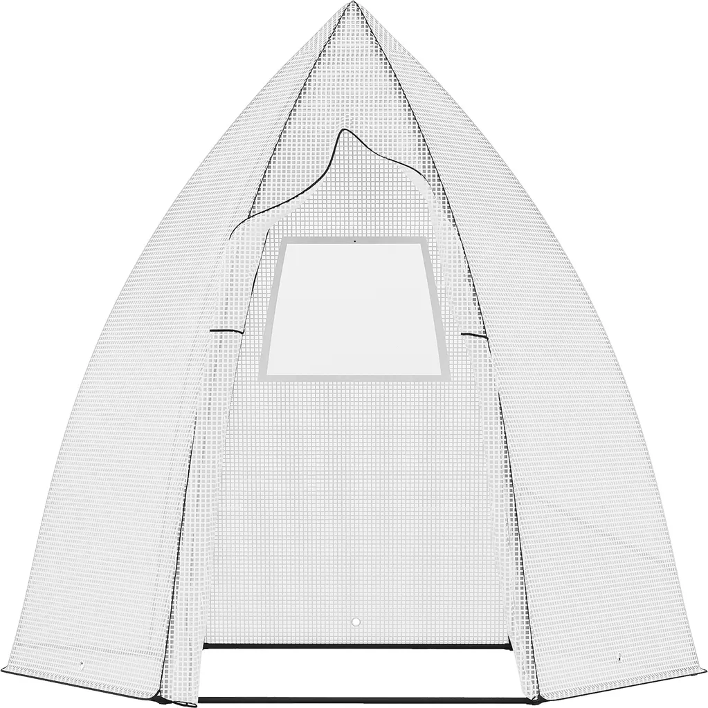 Outsunny Mini Gewächshaus Überwinterungszelt Für Pflanzen Mit Rolltür Garten Balkon Winterschutz Weiß 160 X 138 X 180 Cm 1 Outsunny Mini Gewächshaus Überwinterungszelt Für Pflanzen Mit Rolltür Garten Balkon Winterschutz Weiß 160 X 138 X 180 Cm