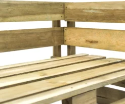 VidaXL Garten-Paletten-Eckbank Holz -Grünwelt Exporteren Garten-Winkel 2491206bca815614423bef4097c487ce