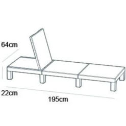 Allibert Sonnenliege Daytona Cappuccino 221623 -Grünwelt Exporteren Garten-Winkel 2584fb609f1f24a635276dfd5abb08a4