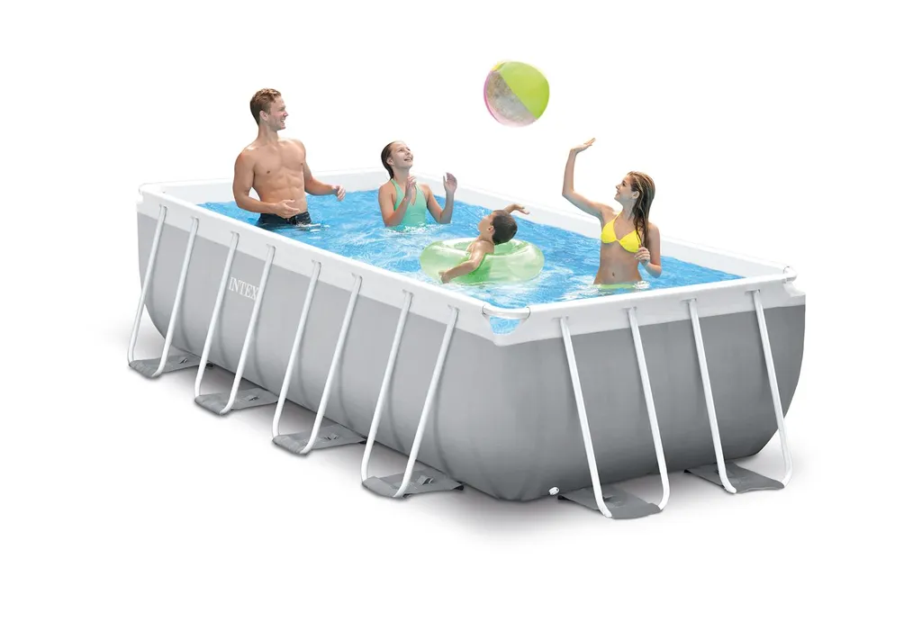 Intex Frame Pool Set Prism Quadra 400 X 200 X 100 Cm 1 Intex Frame Pool Set Prism Quadra 400 X 200 X 100 Cm