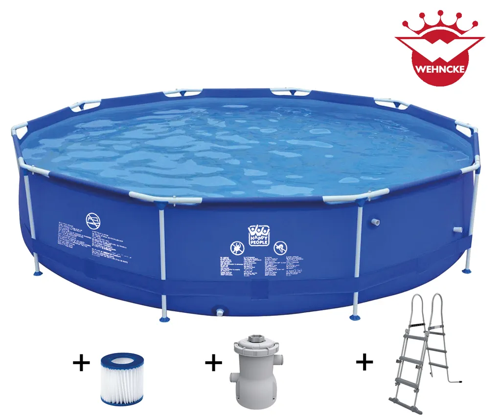 Happy People Stahlrahmenpool 366 X 100 Cm Im Set Grau 10 Happy People Stahlrahmenpool 366 X 100 Cm Im Set Grau – Bild 10