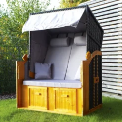 Strandkorb Ostsee XXL Hoberg Volllieger Gartenliege 2-Sitzer Fichte Verstellbar -Grünwelt Exporteren Garten-Winkel 2694fe8b7d808298866cd28026c86317