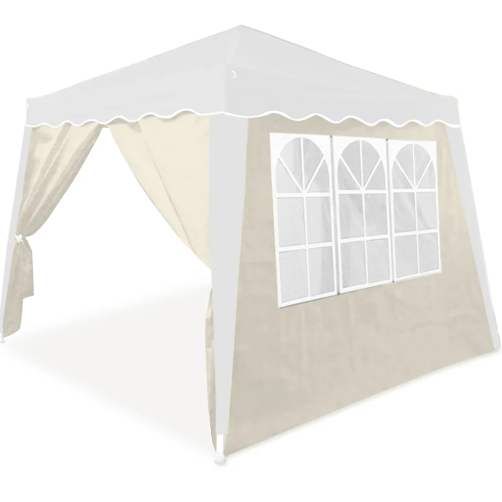 2x Seitenwand Seitenteile Pavillon Faltpavillon 3x3m Capri Partyzelt Gartenzelt Zelt, Farbe:beige 3 2x Seitenwand Seitenteile Pavillon Faltpavillon 3x3m Capri Partyzelt Gartenzelt Zelt, Farbe:beige – Bild 3