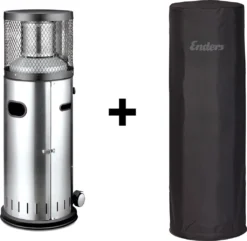 Enders Terassenstrahler Heizstrahler Polo 2.0 Edelstahl Heizer Wärme