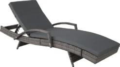 Tectake Aluminium Rattan Sonnenliege Océane - Grau -Grünwelt Exporteren Garten-Winkel 27108575f00ceed4565416010a72ef21