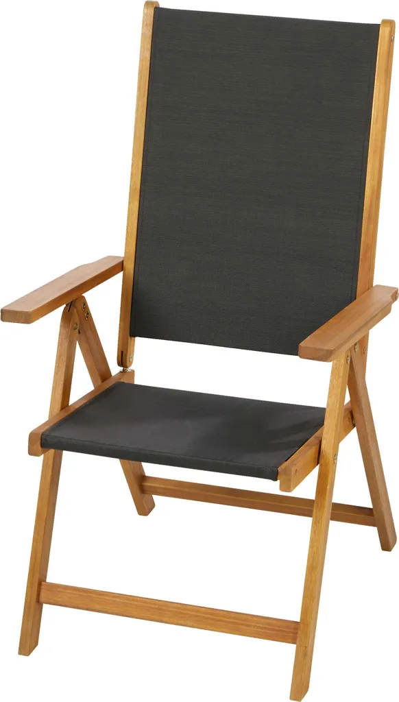 Countryside® Gartenstuhl| Akazienholz Und Textil | Mit Armlehnen 1 Countryside® Gartenstuhl| Akazienholz Und Textil | Mit Armlehnen