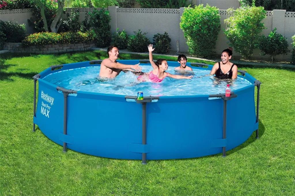 Bestway Frame Pool “Steel Pro™” 305x76 Cm - Rund - 4.678 L; 56406 18 Bestway Frame Pool “Steel Pro™” 305x76 Cm - Rund - 4.678 L; 56406 – Bild 18