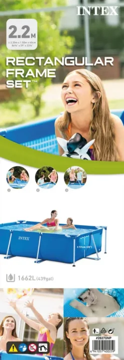 Intex Frame Pool - 220 X 150 X 60 Cm - Inklusive WAYS Wartungspaket -Grünwelt Exporteren Garten-Winkel 27de8a205542486a39b73a6a4e22ee07