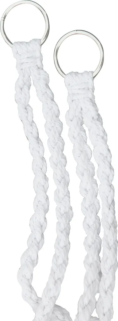 Relax Hängesessel 80 X 60 Cm - Weiß - Hängekorb Inklusive Kissen Für Innen Und Außen 2 Relax Hängesessel 80 X 60 Cm - Weiß - Hängekorb Inklusive Kissen Für Innen Und Außen – Bild 2