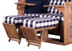 Strandkorb TRENDY PURE Greenline 135XL - PE Anthique White - Dessin 743 -Grünwelt Exporteren Garten-Winkel 282ca26ca6069c1113bc577f0138ac36