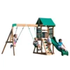 Backyard Discovery Spielturm Buckley Hill Aus Holz | XXL Spielhaus Für Kinder Mit Rutsche, Schaukel Und Kletterleiter | Stelzenhaus Für Den Garten
