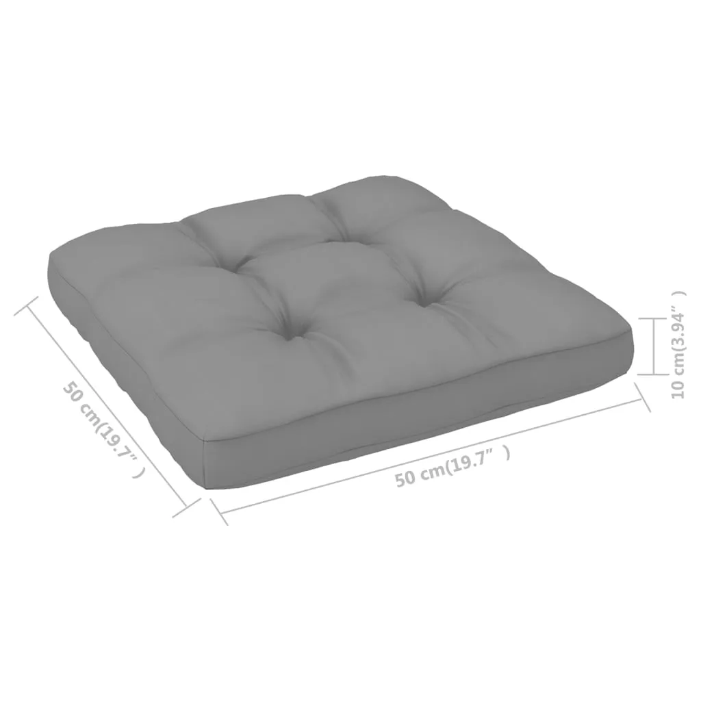 VidaXL Palettensofa-Kissen Grau 50x50x10 Cm 4 VidaXL Palettensofa-Kissen Grau 50x50x10 Cm – Bild 4