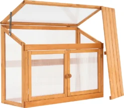 MCombo 2 Etage Höhenverstellbares Anlehngewächshaus Treibhaus Pflanzenhaus Holz 0160 -Grünwelt Exporteren Garten-Winkel 29c1be0842105a3d6b3bae274db8f79d