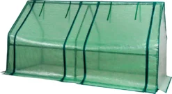 NYVI Tunnelgewächshaus NYVIGreen 160x80x80 Cm - Foliengewächshaus Für Pflanzen, Gemüse - Überwinterungszelt Wetterfest, Atmungsaktiv, Lichtdurchlässig - Treibhaus Für Garten, Terrasse, Balkon