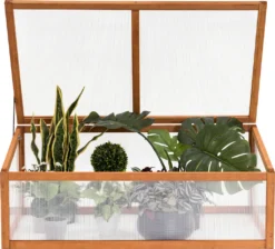 MCombo Frühbeet Gewächshaus Treibhaus Frühbeetkasten Aufsatz Pflanzenbeet Holz 0698 -Grünwelt Exporteren Garten-Winkel 2a2f934696e0de04426a870177ee6a05